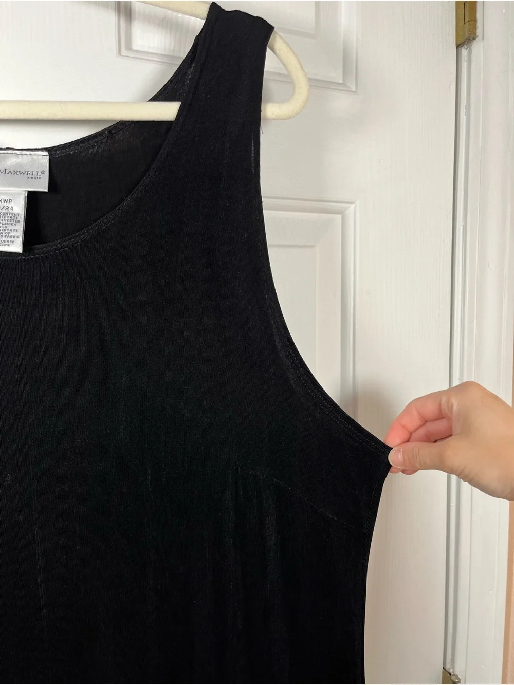 Anna Maxwell Black Petite Maxi Dress 2XWP (22/24)